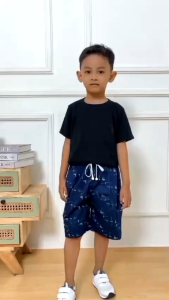 Set 2 Celana Pendek Anak Laki-laki Motif Grafis Nyaman Ukuran Pra-Sekolah