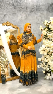 Gamis Set Jilbab Segiempat Rashi By Soekha Premium