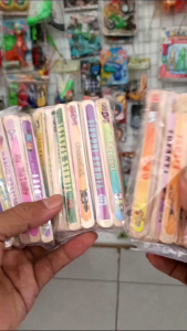 MAINAN STIK KARAKTER sticker perbungkus isi 50 pcs