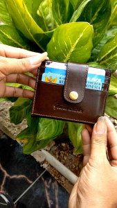 Dompet kartu kulit pria wanita card holder kulit