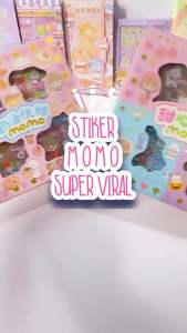 Stiker Momo Karakter Lucu Sticker Motif 2D Botol Minum Buku Diary