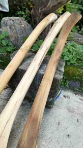 gagang cangkul kayu jati Doran jati asli Halus siap pakai