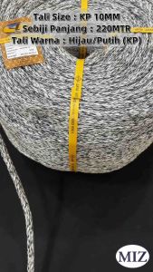 KP 10MM x 220Meter Tali Jaya (Cop Eagle) Tali Rawai KP Rope Tali Kelabu Tali Jaring Pukat Tali Laut Tali Nelayan Tali Sauh