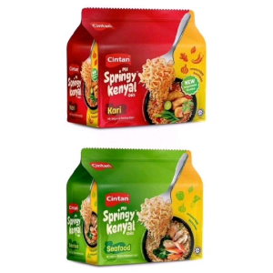 Cintan Springy Kenyal Ori Mi Segera Perisa Curry (5s x 76g)/Seafood (5s x 75g)