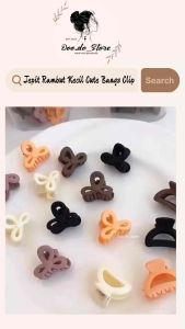 A34✨【Jepit Rambut Kecil Cute Bangs Clip】1盒10个 奶咖色迷你小抓夹Korean Side Summer Mini Hair Clip 儿童发夹 小号刘海夹 韩系简约夏日边夹Bangs HairPin