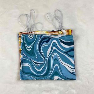 Trendy Wave Strappy Knitted Tiktok Tube / Crop Top for Adult Women / Girls