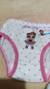 6PCS CELANA DALAM ANAK PEREMPUAN BELLA PUTIH SABLON
