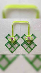 มาลัยใส่แบงค์ 8 ใบ ใส่ได้ทุกแบงค์ โบว์ริบบิ้นผ้าต่วน