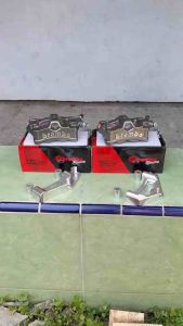 Kaliper M50 4 Piston Monoblok & Set Breket Full CNC PNP Ninja Megapro Tiger CB150R