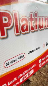 Phân bón lá Kali Hữu cơ Tây Ba Nha Platium đậu trái lên cơm cứng cây già lá chặn đọt cty 3 TỐT chai 495gr pha 400 lít