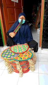Kipas JUMBO / Kipas Tangan Bambu Anyam Bulat Besar JUMBO / Kipas Tangan Bambu