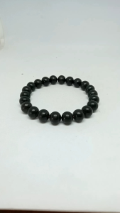 Gelang Kayu Kelor Hitam Benang Karet H182