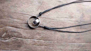 Kalung Tali Hitam Pria Dan Wanita. Bandol 2 Cincin Keren / Kalung Tali Korea