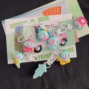 Set 2 Móc Khoá Charm Cá Hề Tone Xanh Hồng Cute Làm Quà Tặng