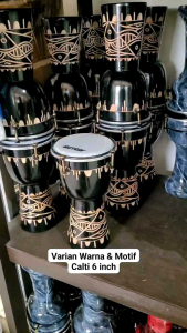 Termurah Calti Dumbuk Pinggang Darbuka Anak Kecil Mika 6 inch Warna Hitam Suara Standar