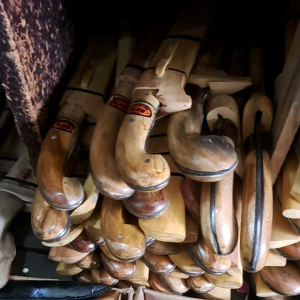 Pisau Baja 25cm Gagang Kayu Jati 030
