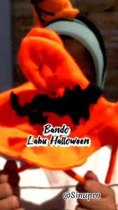 Aksesoris Rambut Bando Anak & Dewasa: Bando Orange Labuu Maleficent & Aksesoris Halloween Minnie