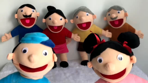 Peraga Dongeng / Hand Puppet Boneka Tangan Muppet Karakter Keluarga Ukuran 50cm