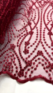 Murah! tulle bordir tebal bahan kebaya terbaru motif elisab baru