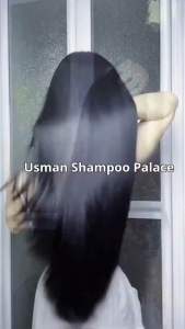 Before and After Hair Growth Treatment with Green Triangle Shaped Product
