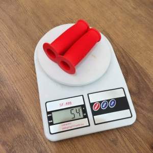 ( MERAH 9.2CM SEPASANG ) Handgrip Karet Stang Hand Grip Kuping Pegangan Tangan Karet Handlebar Sepeda Anak Anak