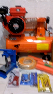 Kompresor 1/4HP Mesin Diesel Solar Pro-Quip 9.0HP Siap Pakai