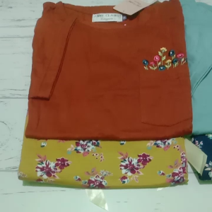 SETELAN ANNE CLAIRE CP BUNGA CHRYSAN XL LENGAN KERUT - SETELAN JALAN2 - SETELAN SANTAI