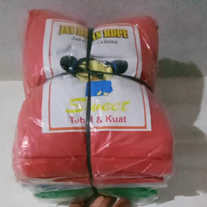 Jas hujan HDPE plastik ponco 1 lusin