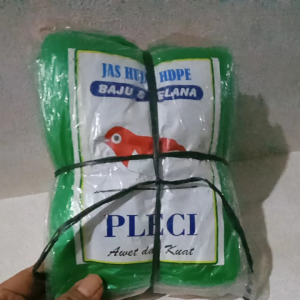 Jas Hujan Plastik Pleci Setelan Baju Celana 1 Lusin