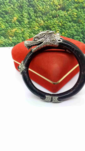 Gelang Akar Bahar Hitam Variasi Alpaka