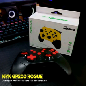 Gamepad Stik Controllers Wireless Bluetooth Joystick NYK GP 200 ROGUE Rechargable