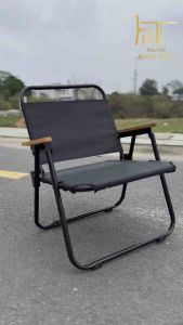 Ghế Xếp Camping Gấp Gọn Lưới Textilen Khung Sắt Tròn Ghế Cà Phê Cắm Trại Tiện Lợi