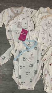 Body chíp dài tay dành cho bé trai bé gái sơ sinh Chất thun lạnh cao cấp Maza kids | Bộ liền quần cho bé sơ sinh 0-9kg