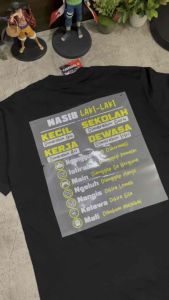 KAOS NASIB LAKI-LAKI - kaos kata kata combed 24s- sablon dtf premium