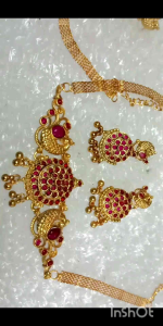 necklace with earring - ready stock