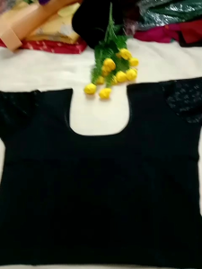 Saree Blouse/ Ready To Wear/ Stretchable blouse half Netting sleeves/ Branded Collection