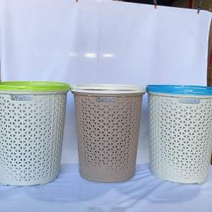 Multifunctional Rattan Weaved Laundry Basket/Hamper/Clothes Bin Space Savers
