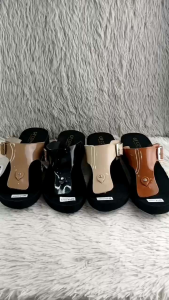 Sandal Cowie Jepit Gesper Wanita - Sandal Wedges Wanita Tebal 5cm - Sandal Wanita Kekinian