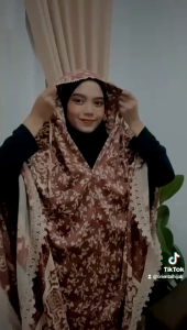 Mukena Dewasa Silkdior Motif Free Tas / Mukena Dewasa 2in1 Motif Free Tas