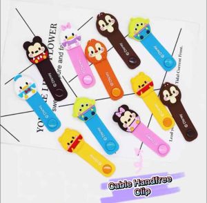 Tsum Tsum Cartoon Cable Clip – Cute Organizer for USB Cable Earphone Phone & Laptop Wire Management