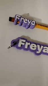 Customized Name Keychain Personalized Bag Tag 3D Printed Name Keychain Custom Name Gift