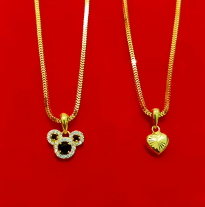 Kalung Anak Liontin Perak 925 Lapis Mas