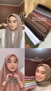 [cod] Bella Square 50 Warna Hijab Segiempat Pollycotton Premium Termurah