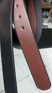 Tali Sabuk Ikat Pinggang 100% Kulit Tanpa Buckle & Bonus Sambungan Kulit