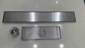 Phễu thoát nước ngăn mùi loại dài 30cm và 60 cm chất liệu Inox 304 lỗ thoát nước lệch vừa ống nhựa phi 76 phi 90.