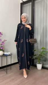 Kaftan Pitaloka Premium Rayon Super Jumbo Busui Dress Nyaman Panjang Tebal