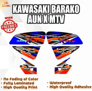 KAWASAKI BARAKO AUN x MTV DECALS (WATERPROOF LAMINATED FADE PROOF)