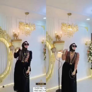 READY OVERALL SET SHR// OVERALL SET INNER SHR POLKA DAN LEOPAR//BISA COS