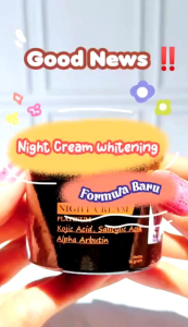 Skincare Wajah NIGHT CREAM WHITENING CAN BEAUTY ORIGINAL BPOM 10 GRAM