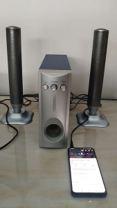 Bộ loa máy tính Maxar Electric 3D SOUND MTWO-TW hàng bãi Nhật
